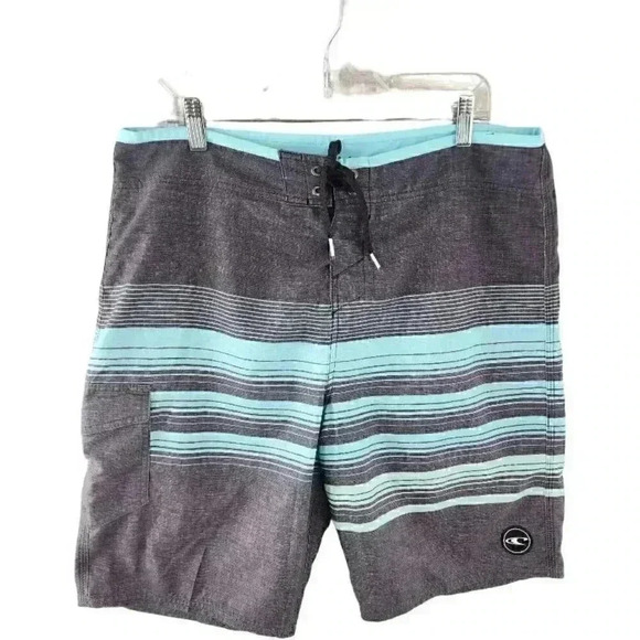 O' Neill Striped Swim Trunk Men's 36- 1012/6 - Picture 1 of 10